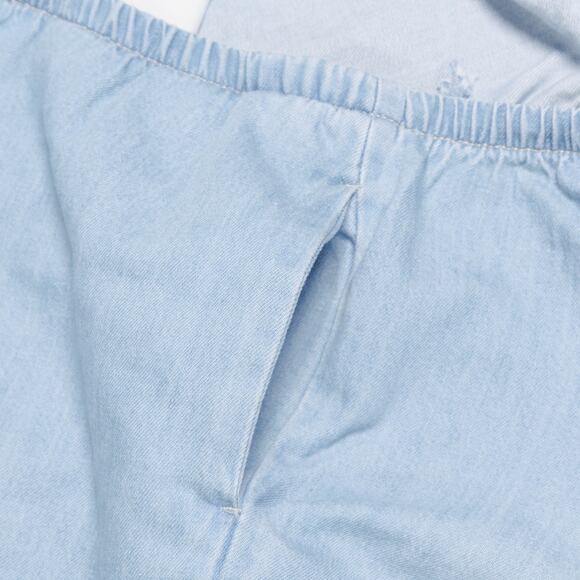 H&M Blue Wash Wide Leg Pull On Jeans Denim Pants Womens Size M - Picture 10 of 12